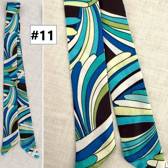 Retro Chic Silk Scarf Vibrant Blue Boho Luxe Accessory Effortless Style (11) - Picture 3 of 12